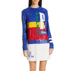 Polo Ralph Lauren Shuna Sailing Sequin Dress Multi